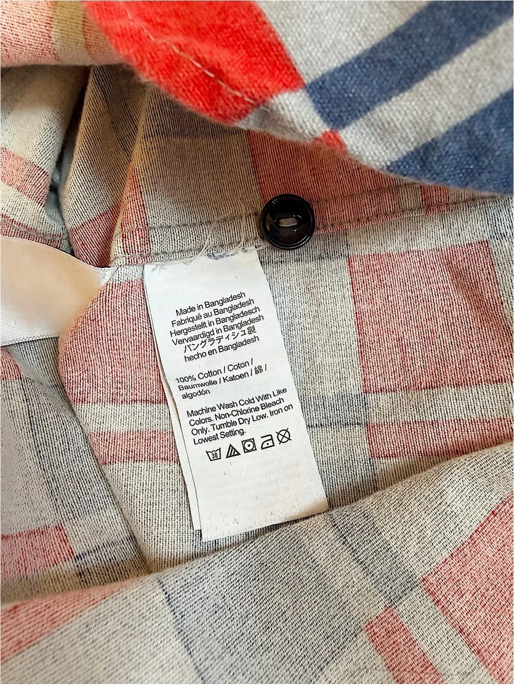 J. Crew Red and Blue Plaid Casual Button-Down Shirt